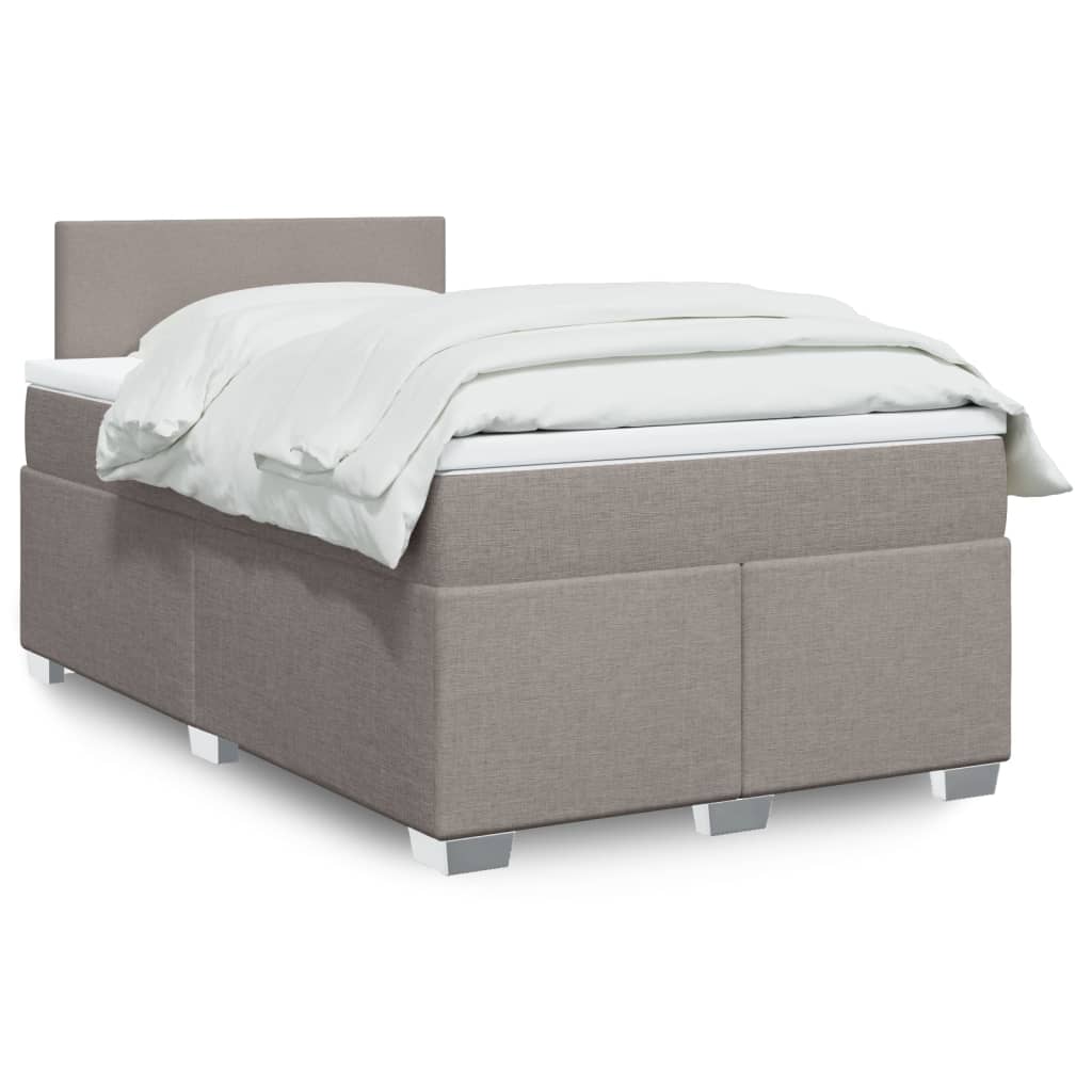 Lit De Box Spring Avec Matelas Et Led Tissu