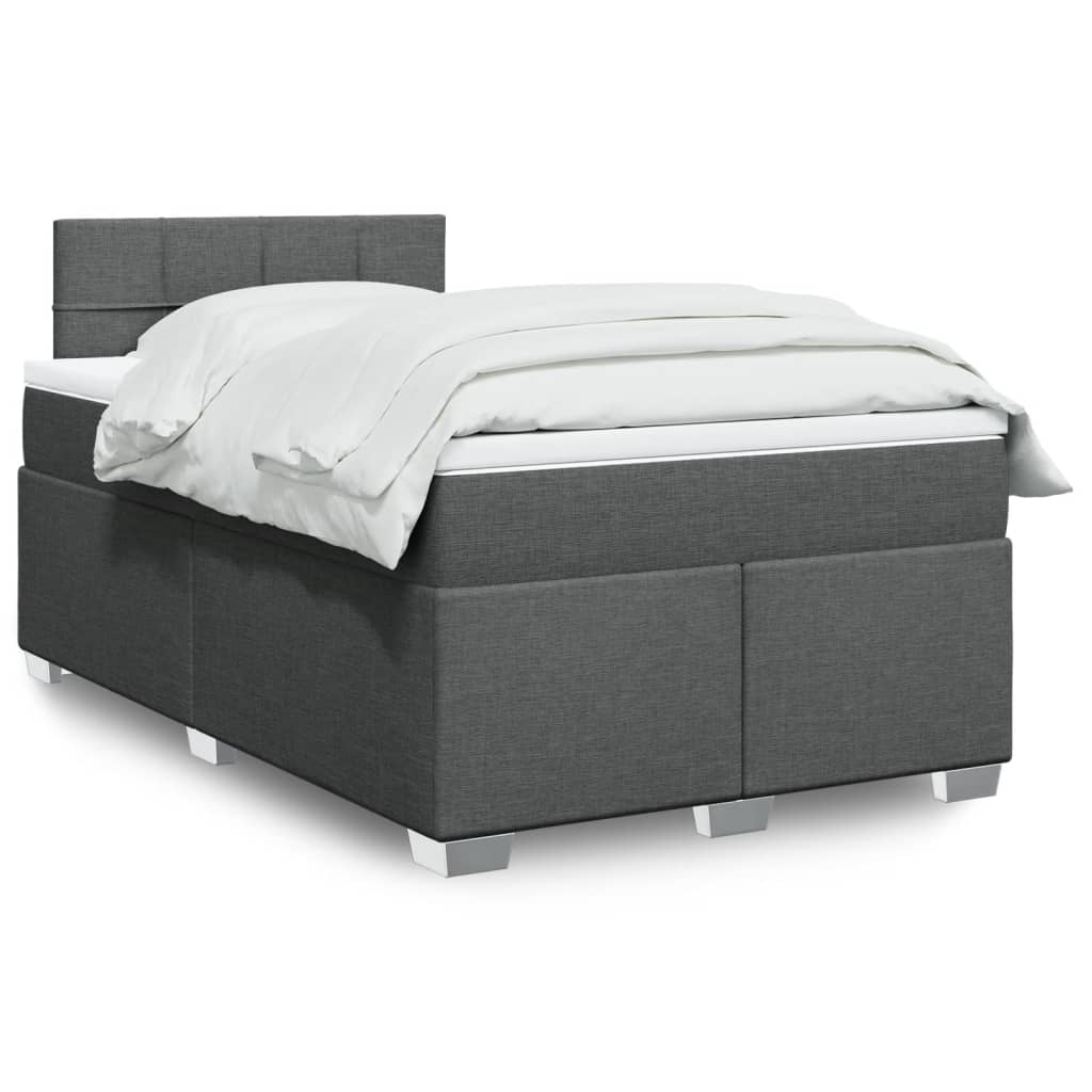 Sommier À Lattes De Lit Avec Matelas Tissu