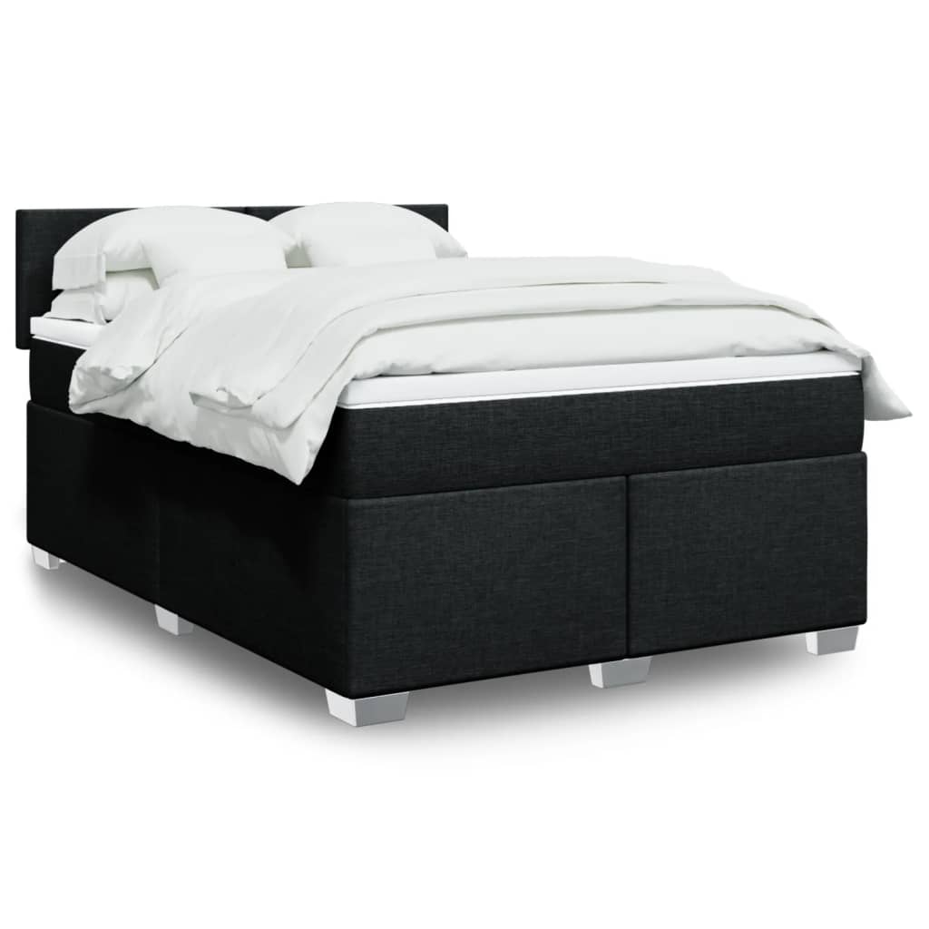 Sommier À Lattes De Lit Avec Matelas Tissu
