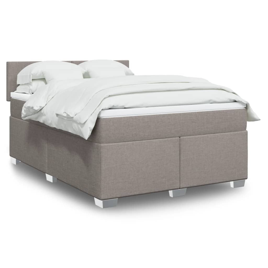 Sommier À Lattes De Lit Avec Matelas Tissu