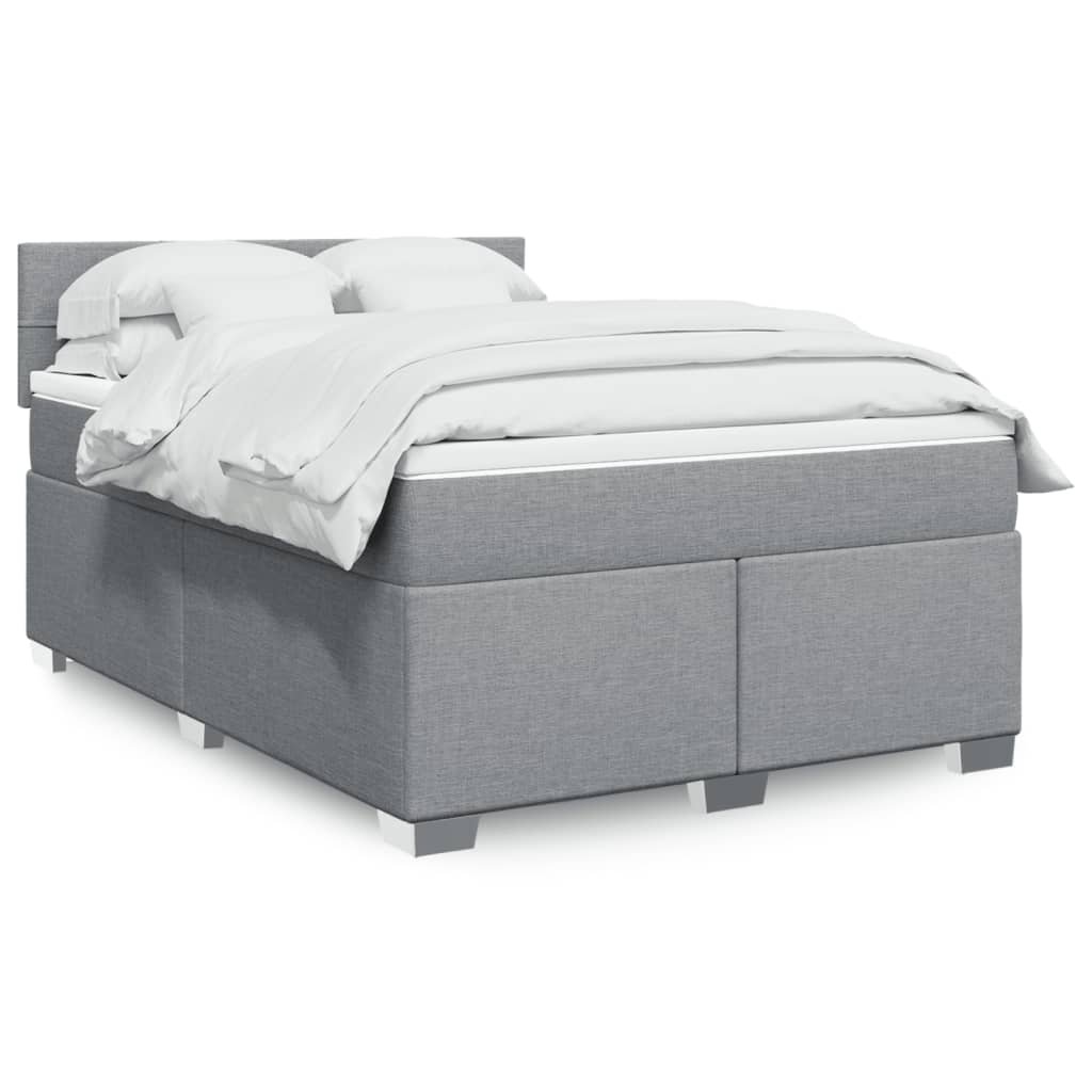 Sommier À Lattes De Lit Avec Matelas Tissu