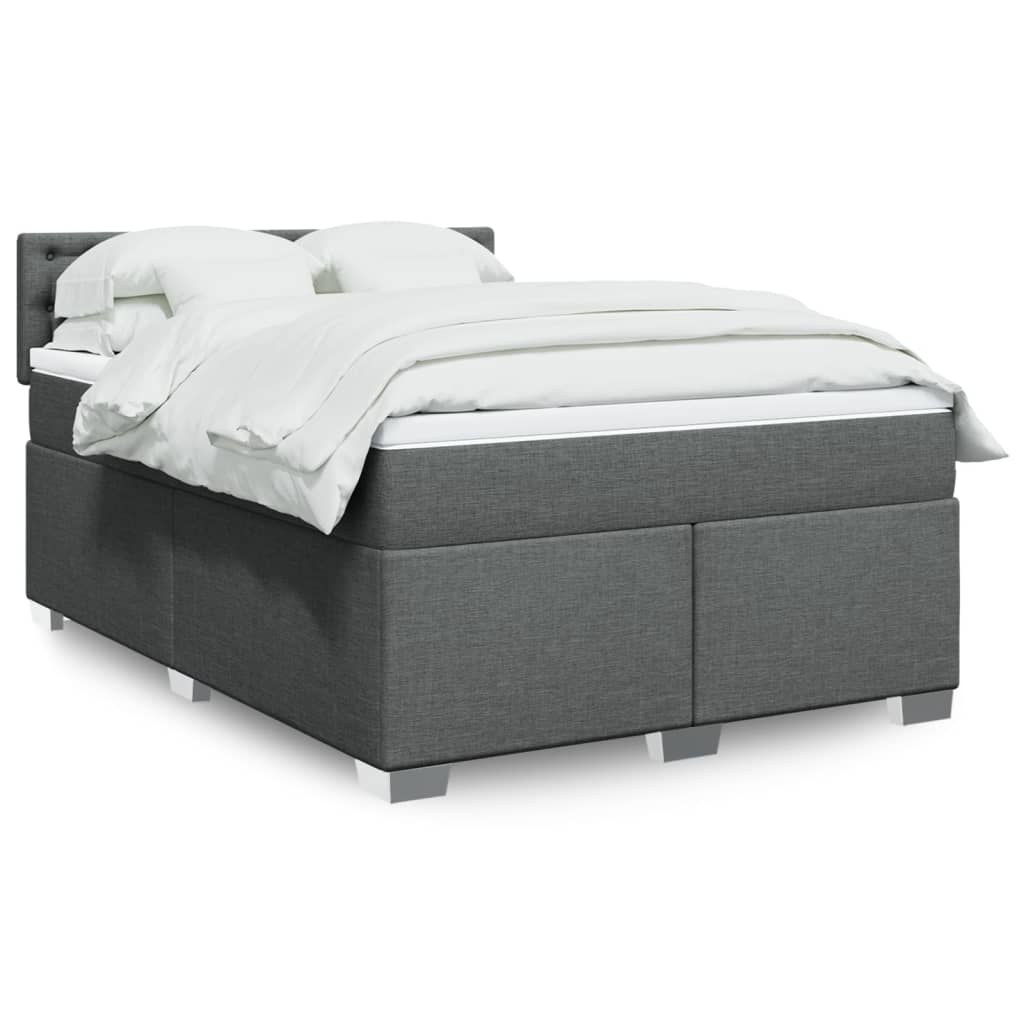 Sommier À Lattes De Lit Avec Matelas Tissu