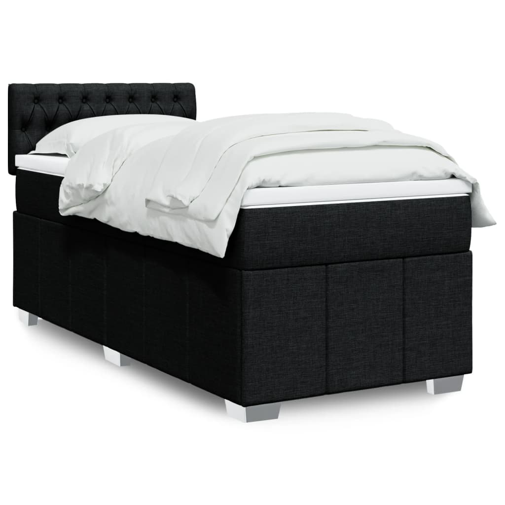 Lit Boxspring Avec Matelas Tissu