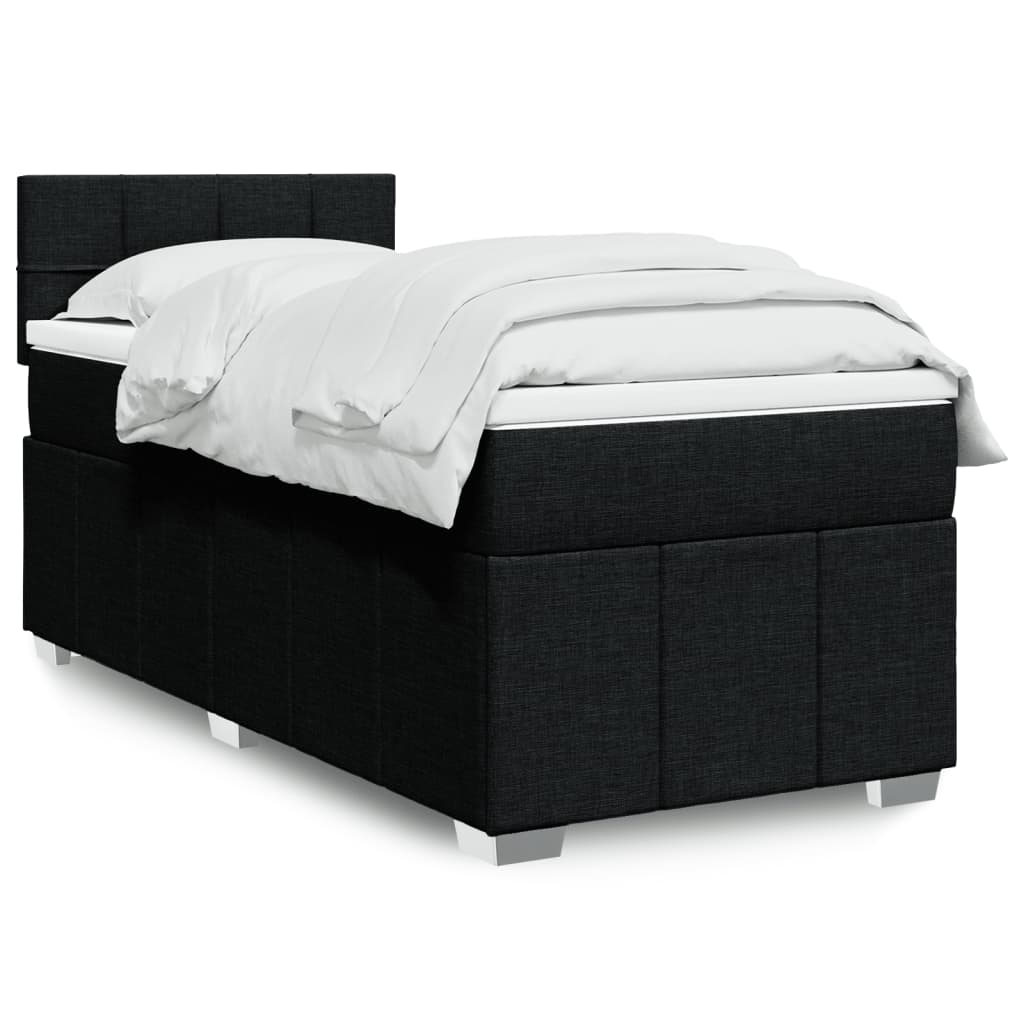 Lit Boxspring Avec Matelas Tissu