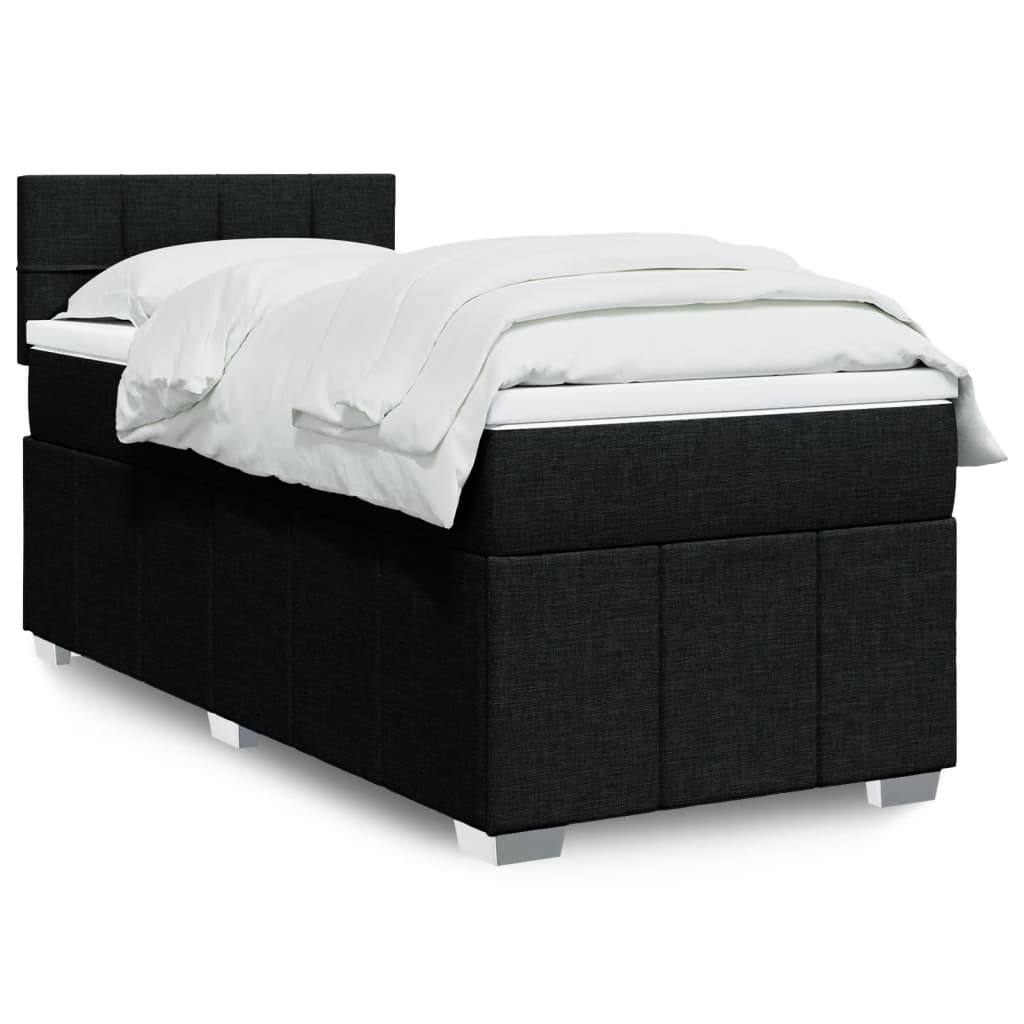 Lit Boxspring Avec Matelas Tissu