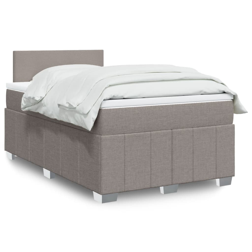 Lit Boxspring Avec Matelas Tissu