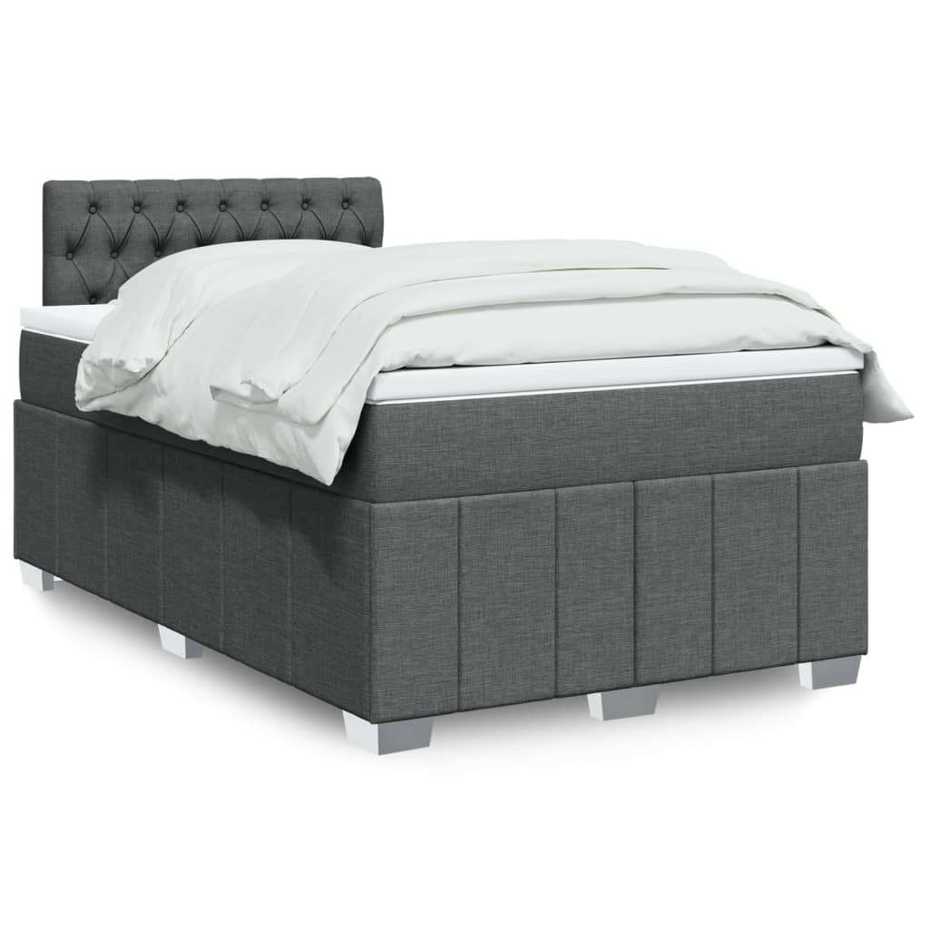 Lit Boxspring Avec Matelas Tissu