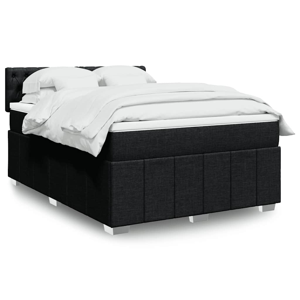 Lit Boxspring Avec Matelas Tissu