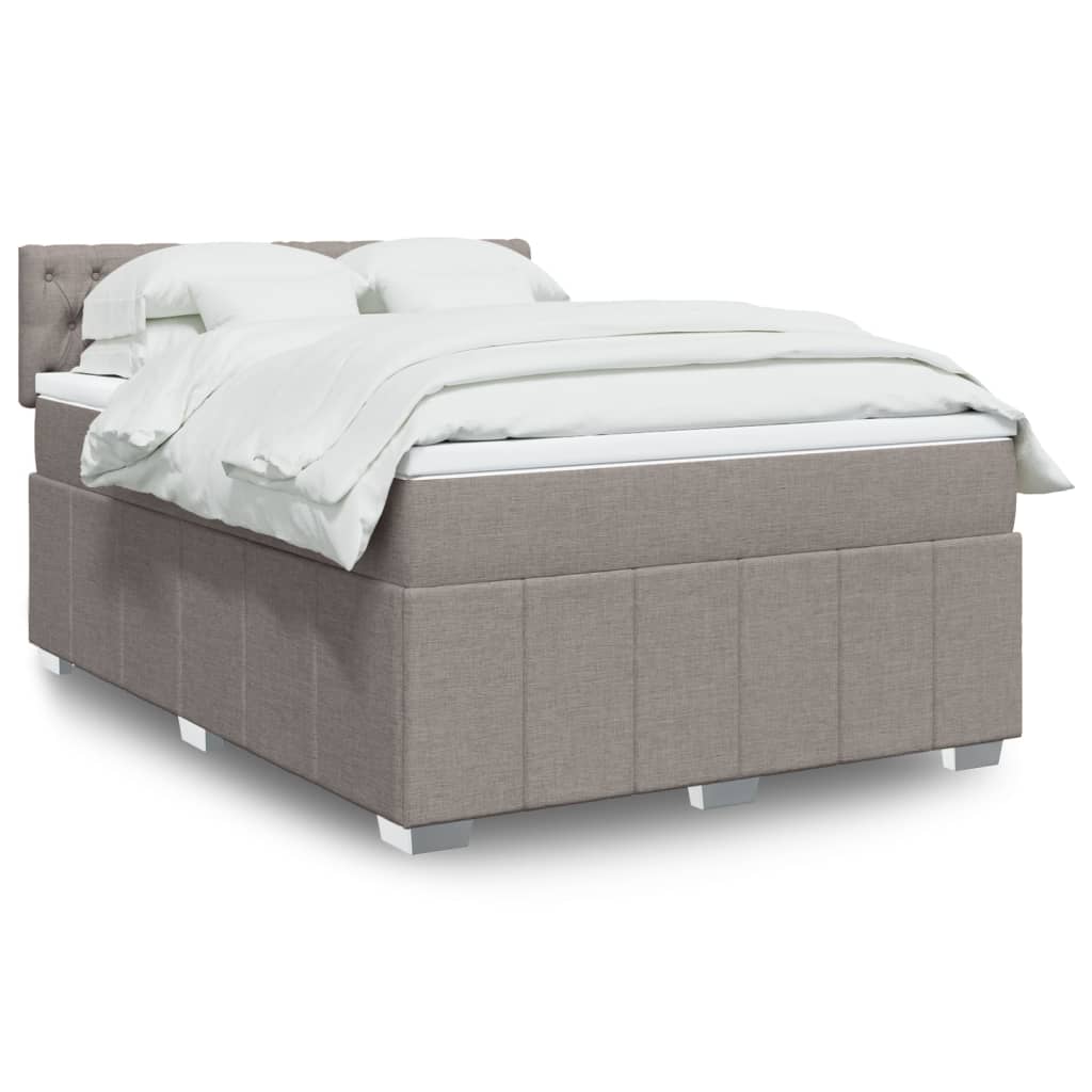 Sommier À Lattes De Lit Avec Matelas 120X200Cm Tissu