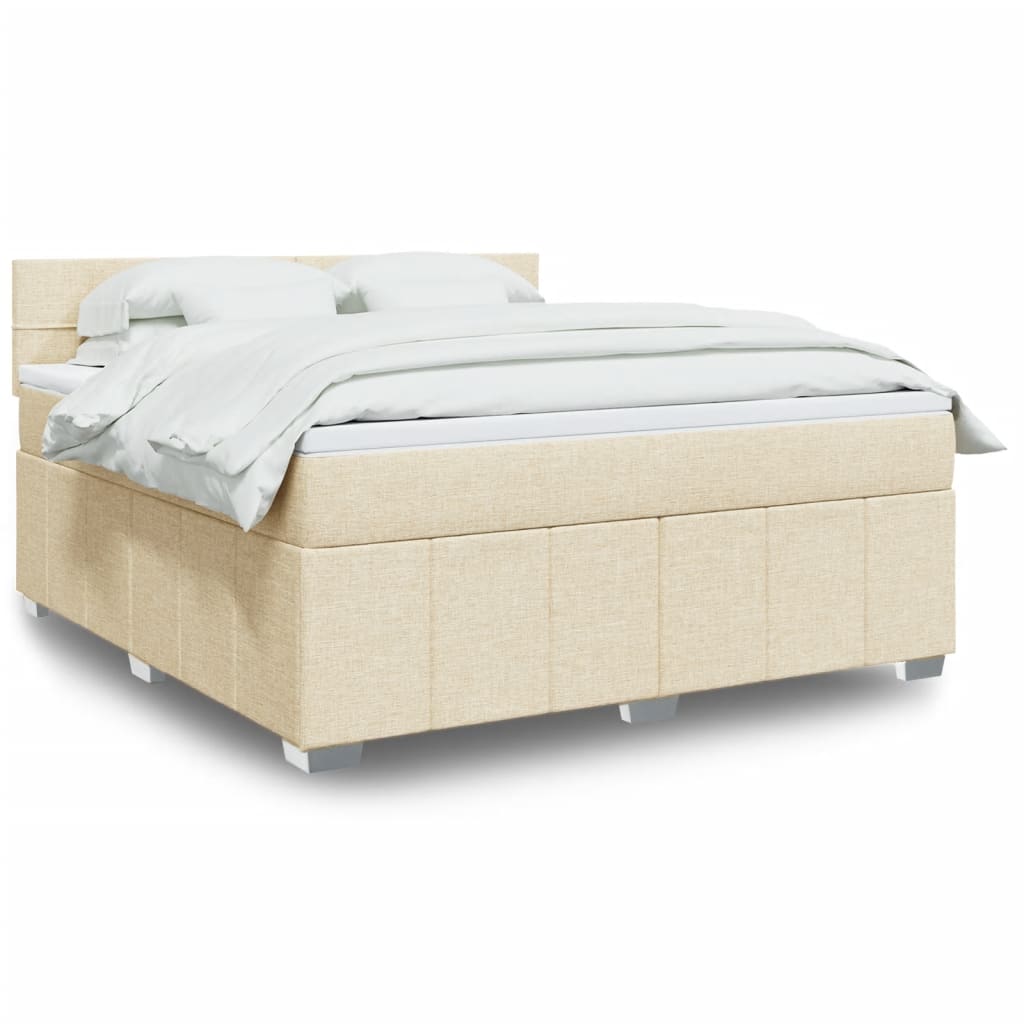 Sommier À Lattes De Lit Avec Matelas 120X200Cm Tissu