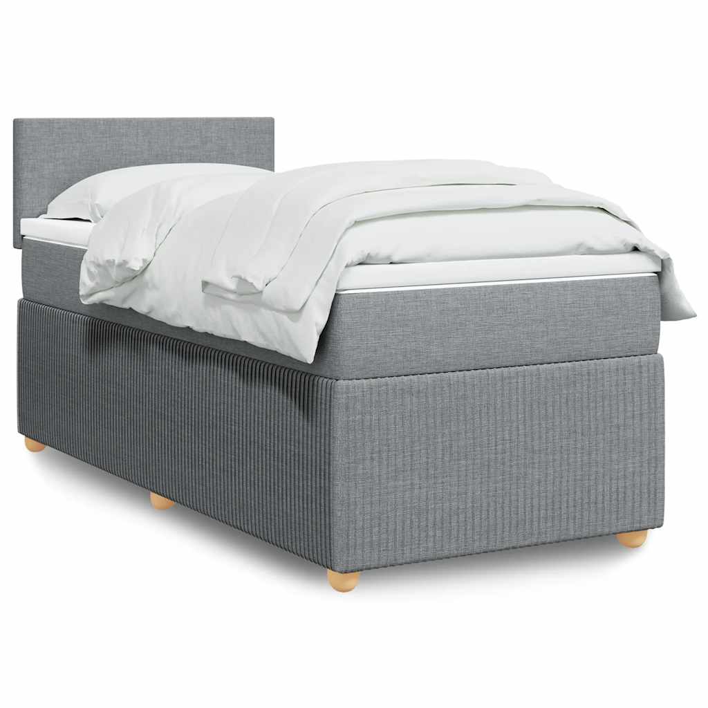Sommier À Lattes De Lit Avec Matelas Tissu