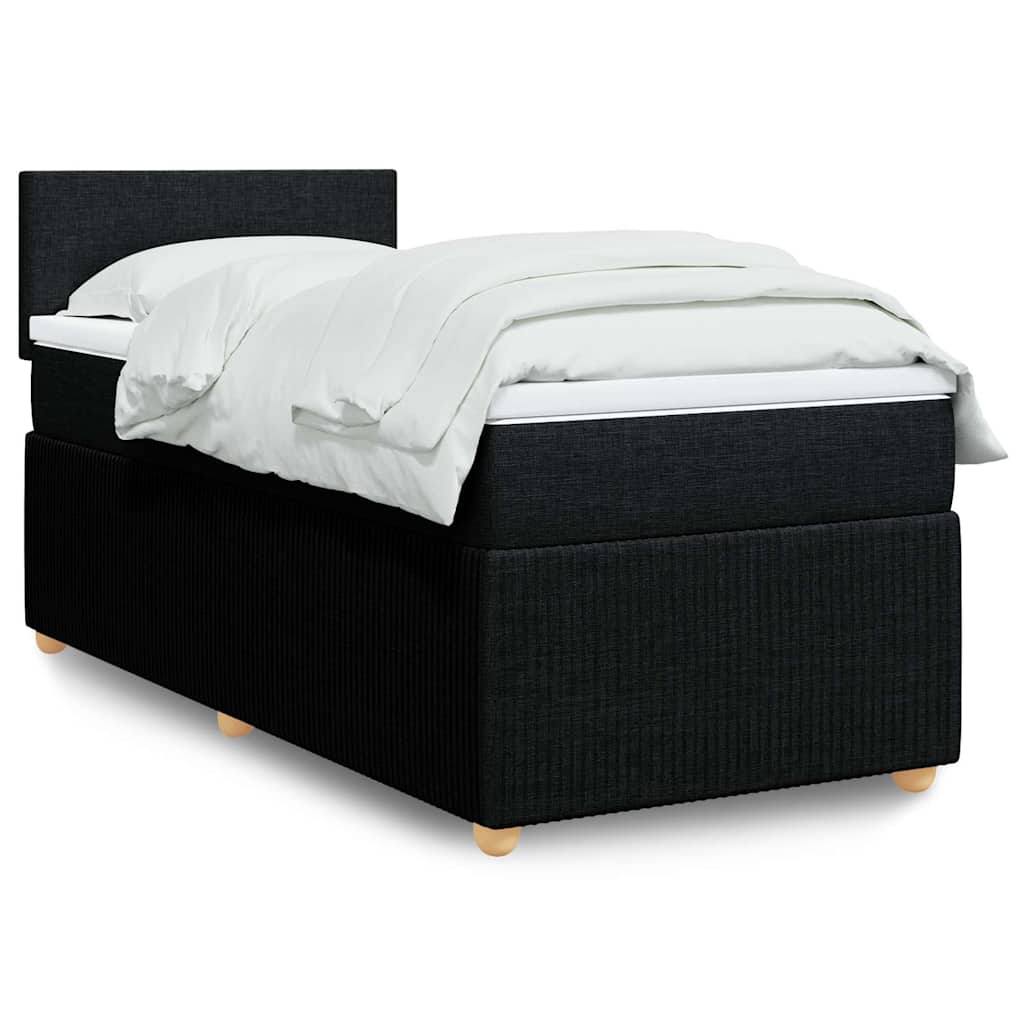 Lit Boxspring Avec Matelas Tissu