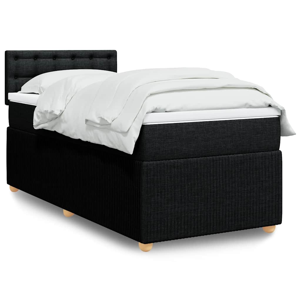 Sommier À Lattes De Lit Avec Matelas Tissu
