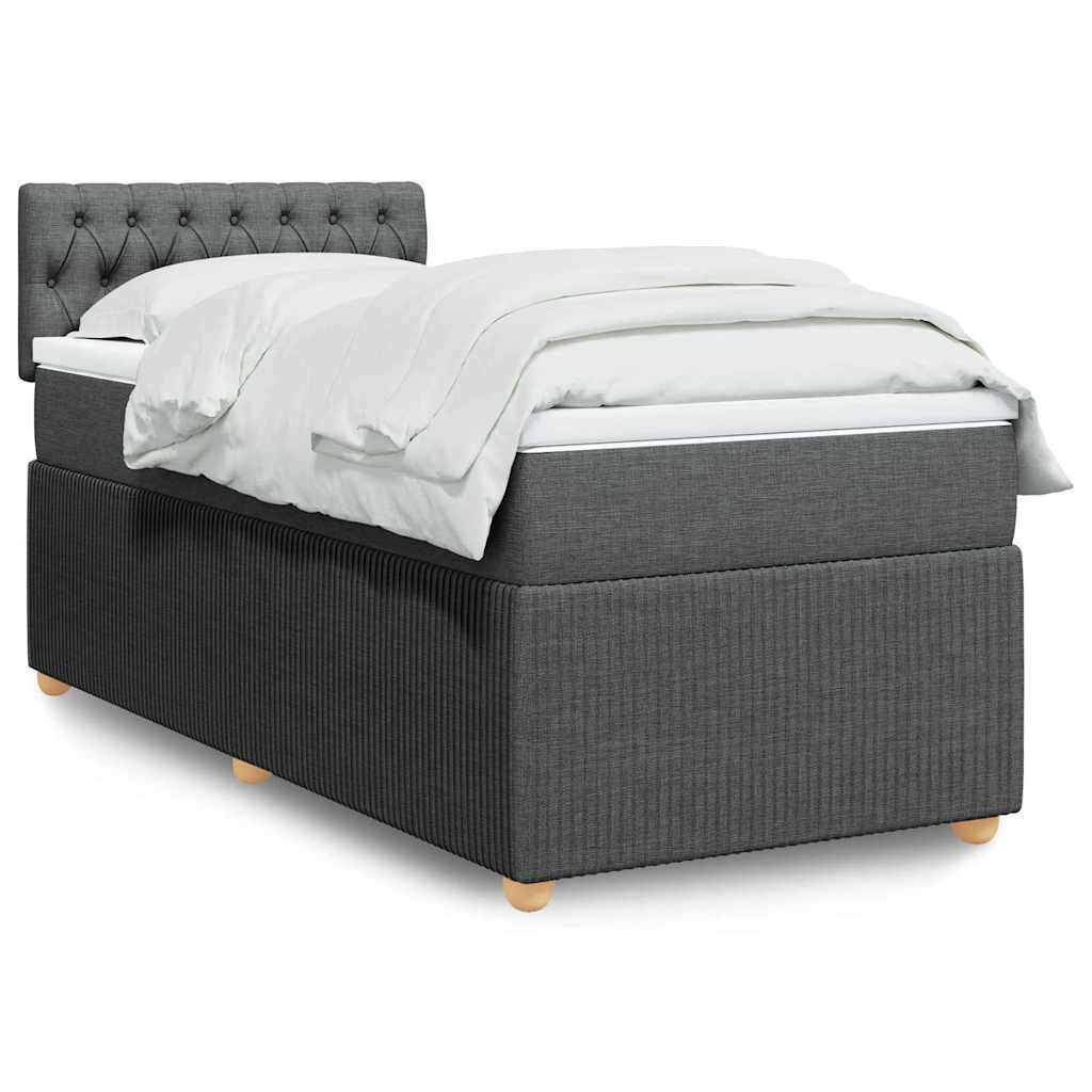 Sommier À Lattes De Lit Avec Matelas Tissu