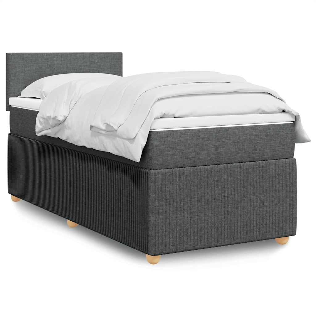 Sommier À Lattes De Lit Avec Matelas Tissu