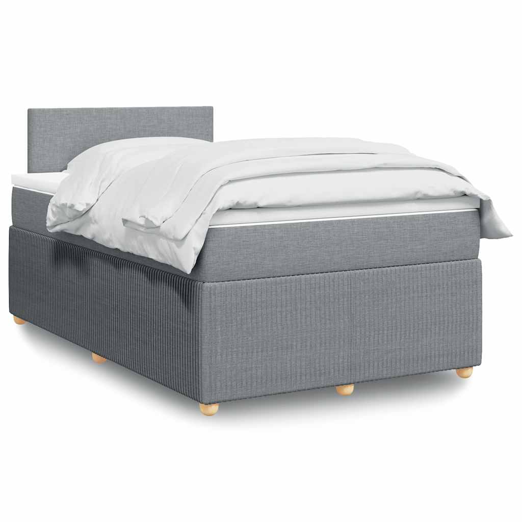 Lit Boxspring Avec Matelas Tissu