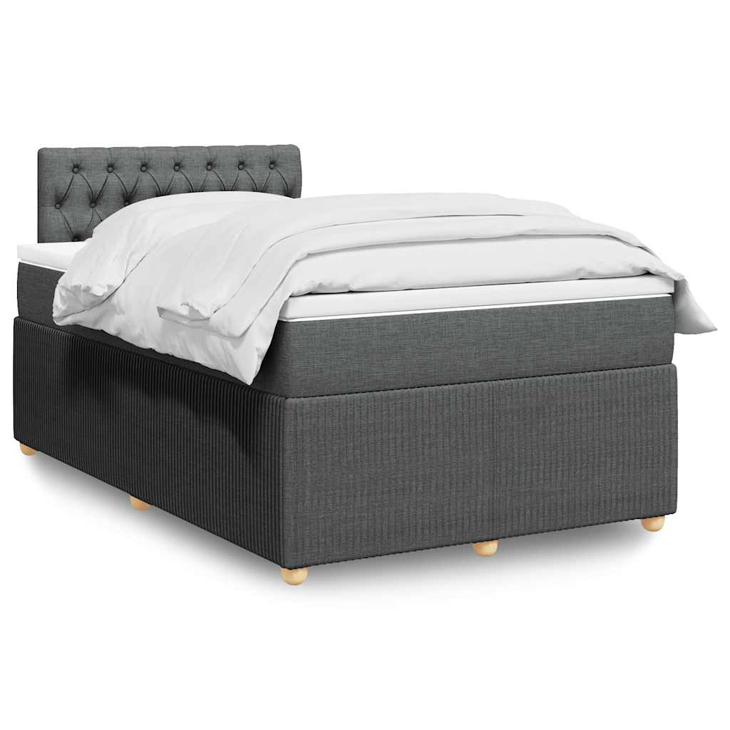 Lit Boxspring Avec Matelas Tissu