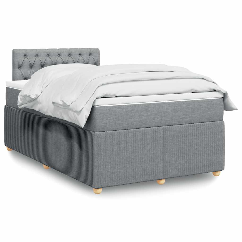 Sommier À Lattes De Lit Avec Matelas Tissu