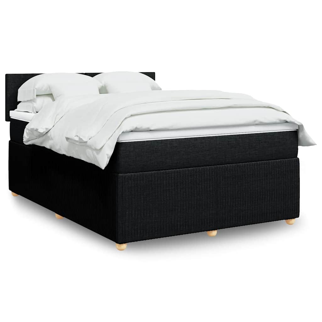 Lit Boxspring Avec Matelas Tissu