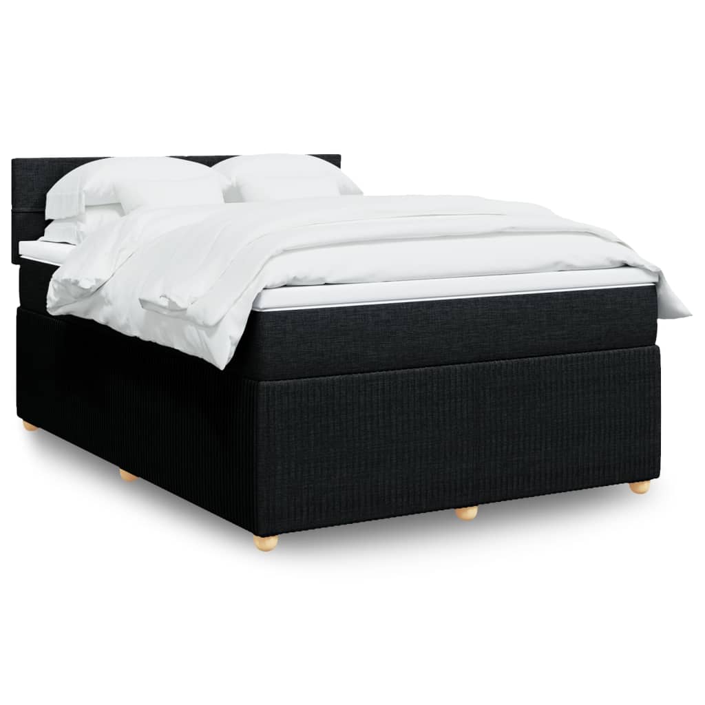 Sommier À Lattes De Lit Avec Matelas Tissu