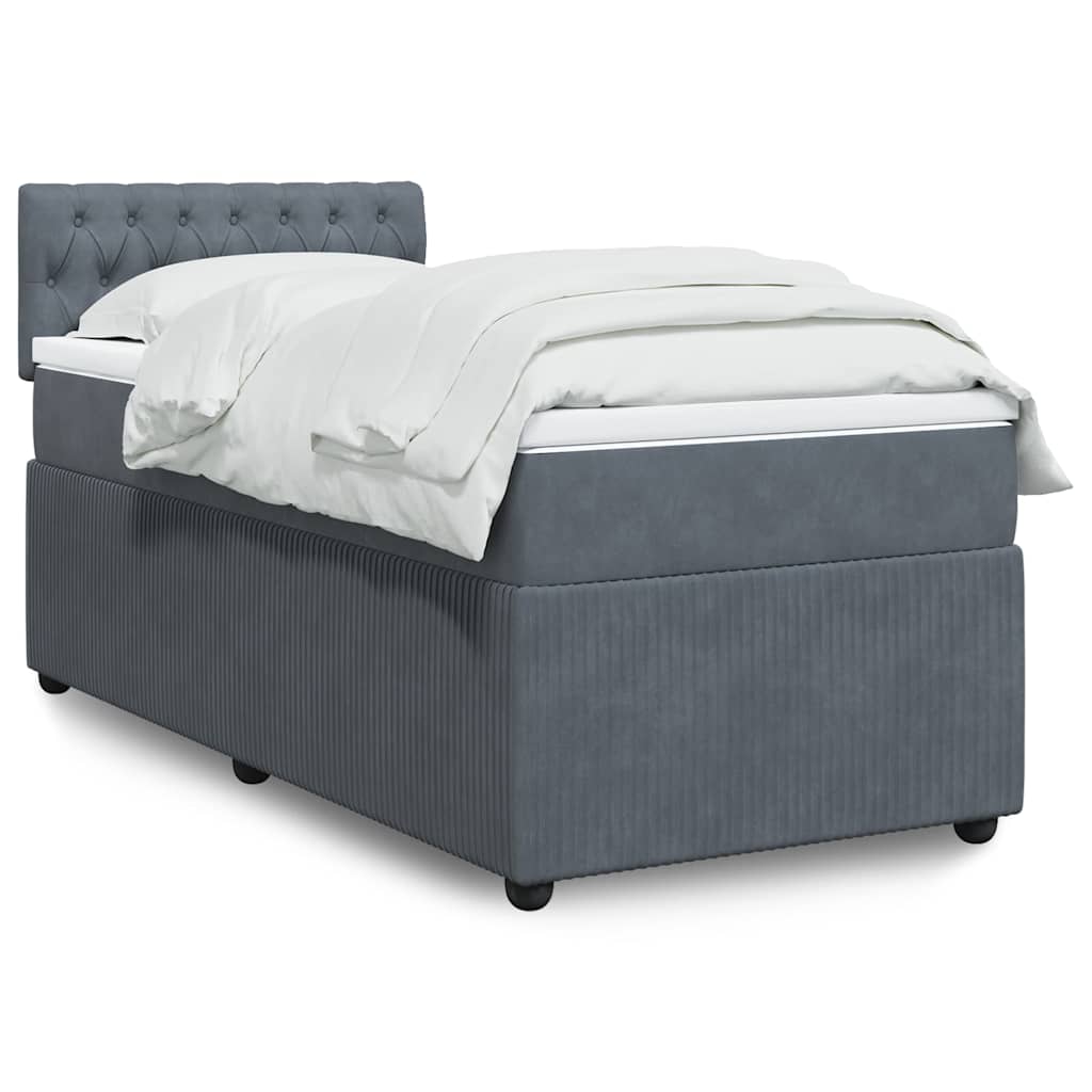 Lit Boxspring Avec Matelas Velours