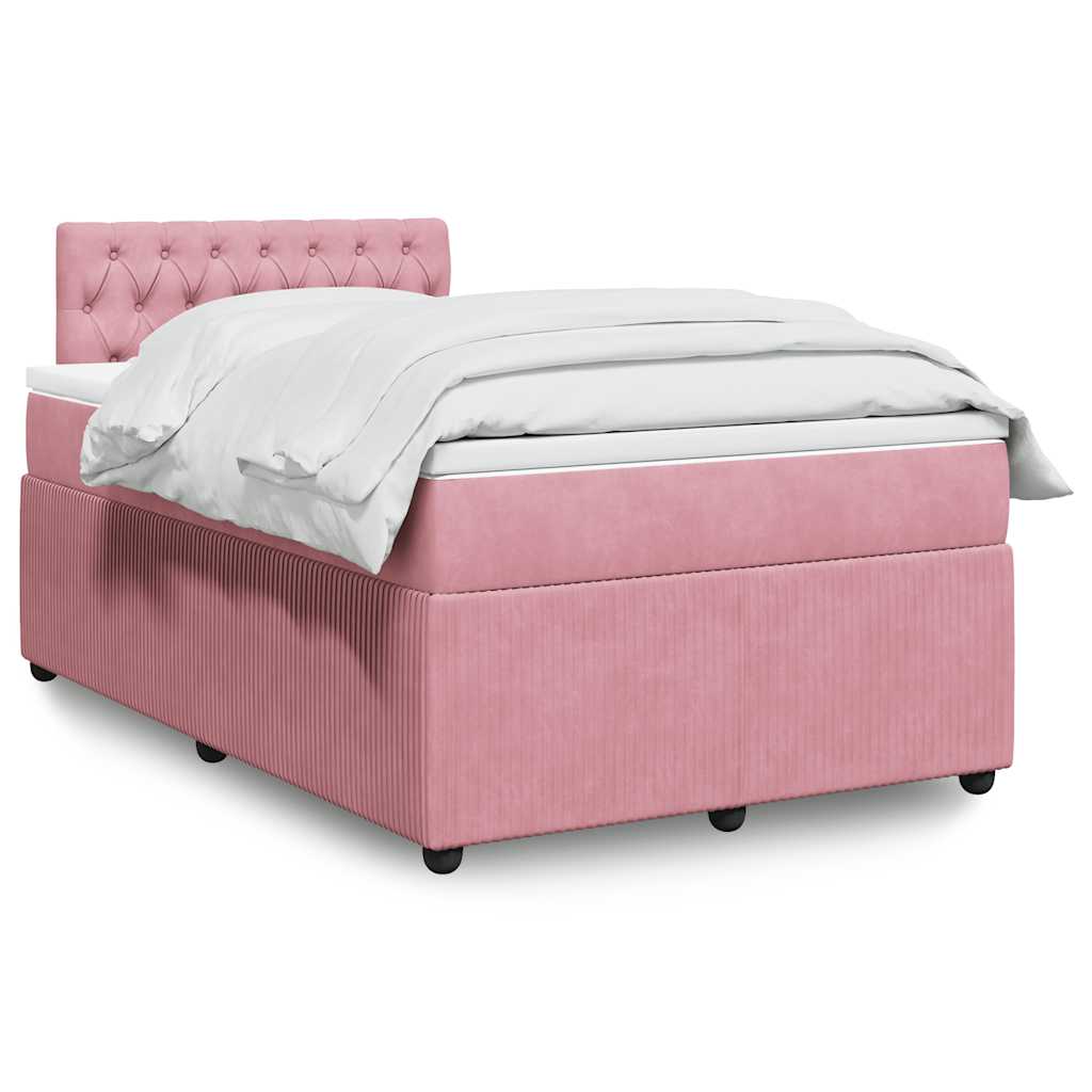Lit Boxspring Avec Matelas Velours