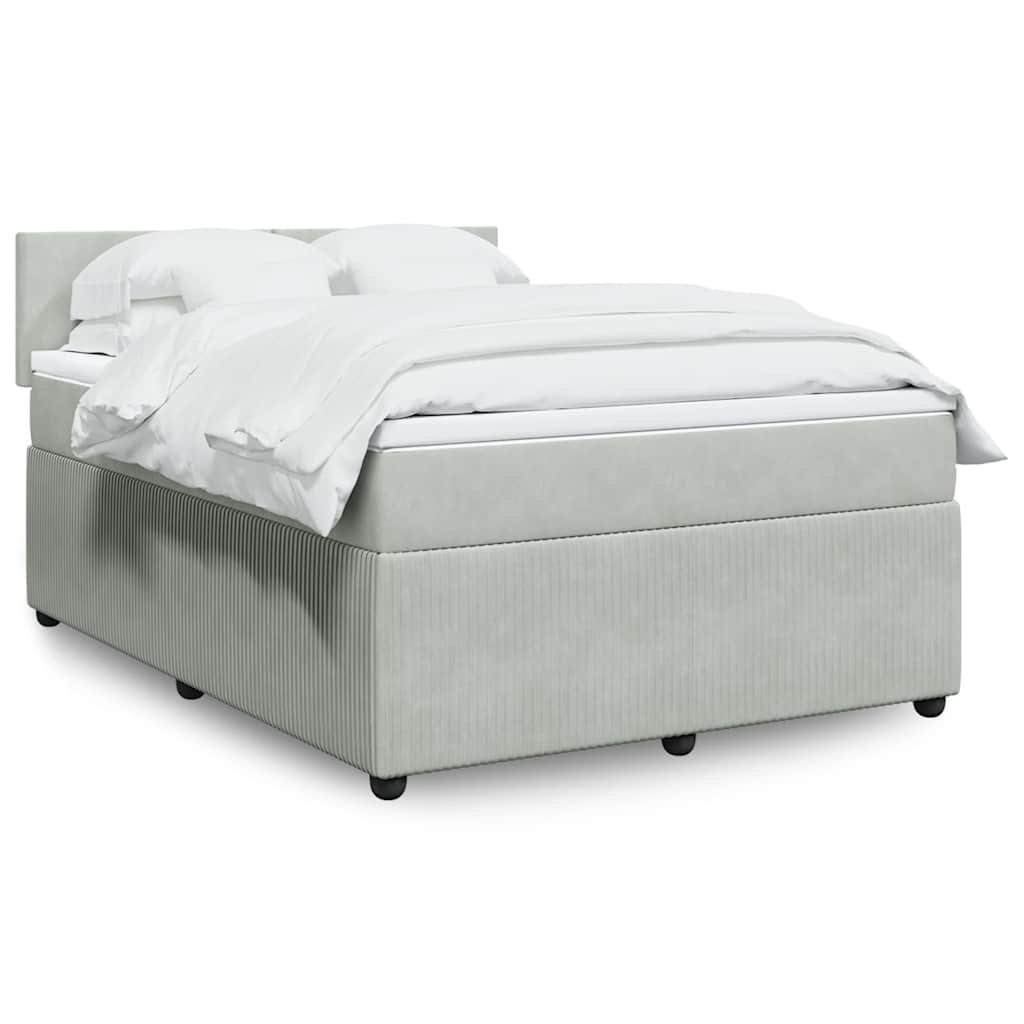 Lit Boxspring Avec Matelas Velours