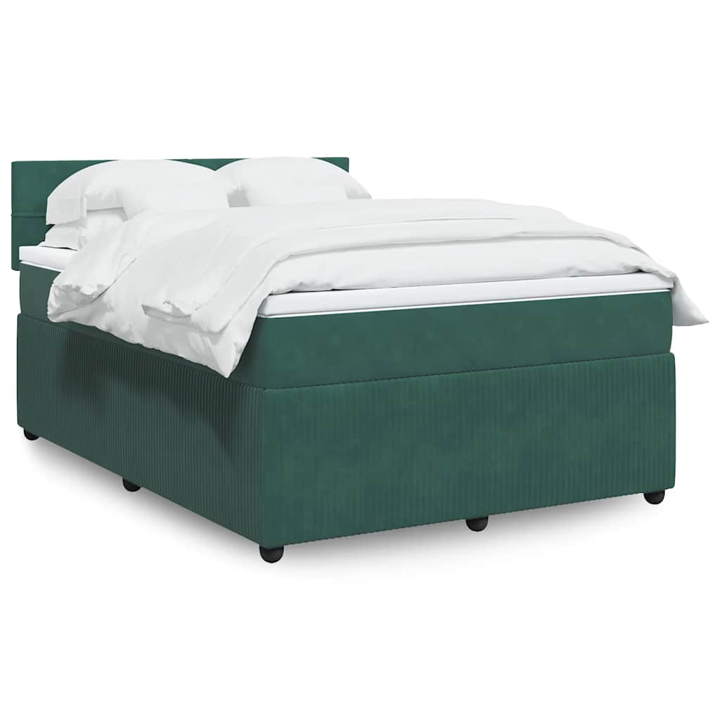 Lit Boxspring Avec Matelas Velours