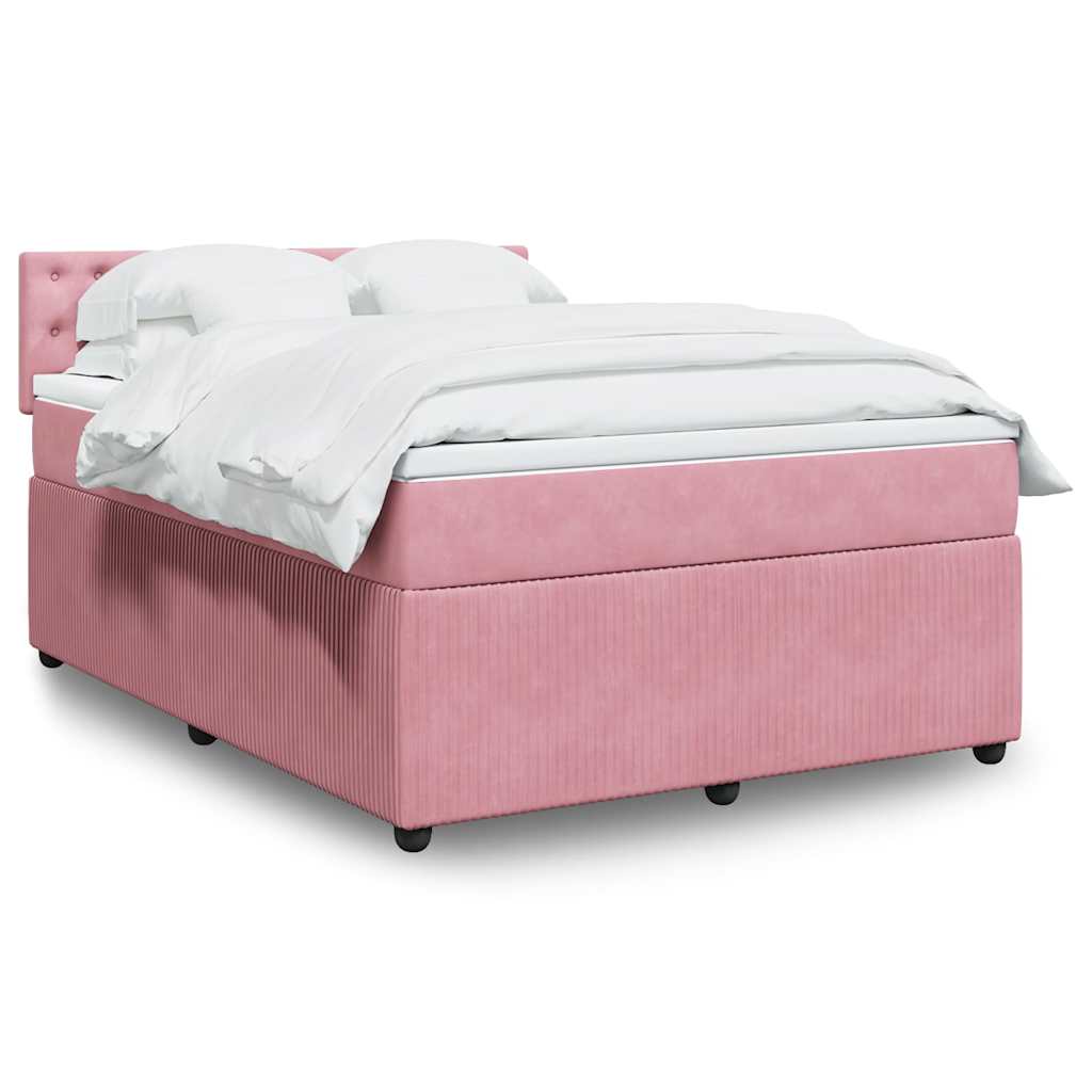 Lit Boxspring Avec Matelas Velours