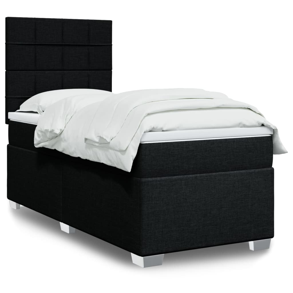 Lit Boxspring Avec Matelas Tissu