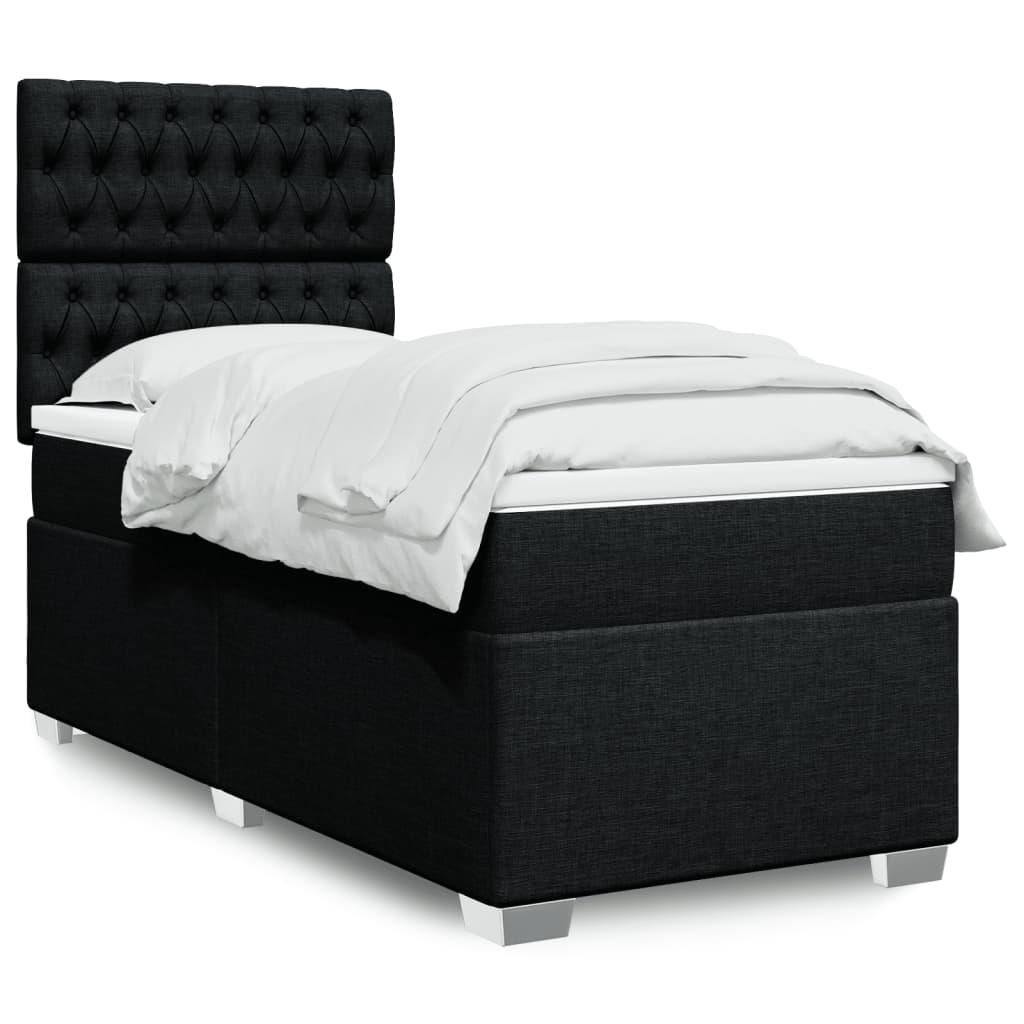 Lit Boxspring Avec Matelas Tissu