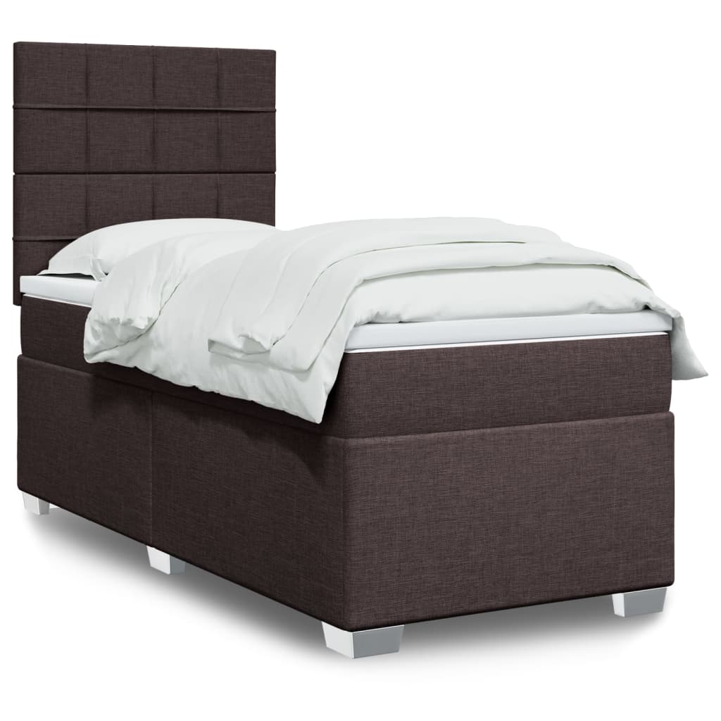Sommier À Lattes De Lit Avec Matelas Tissu