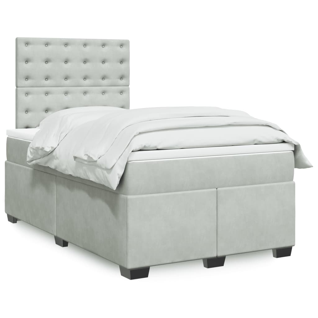 Lit Boxspring Avec Matelas Velours