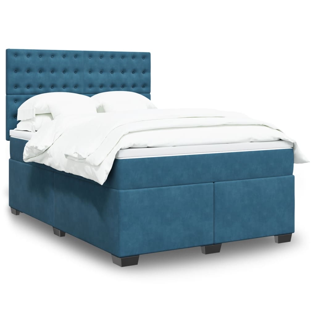 Lit Boxspring Avec Matelas Velours