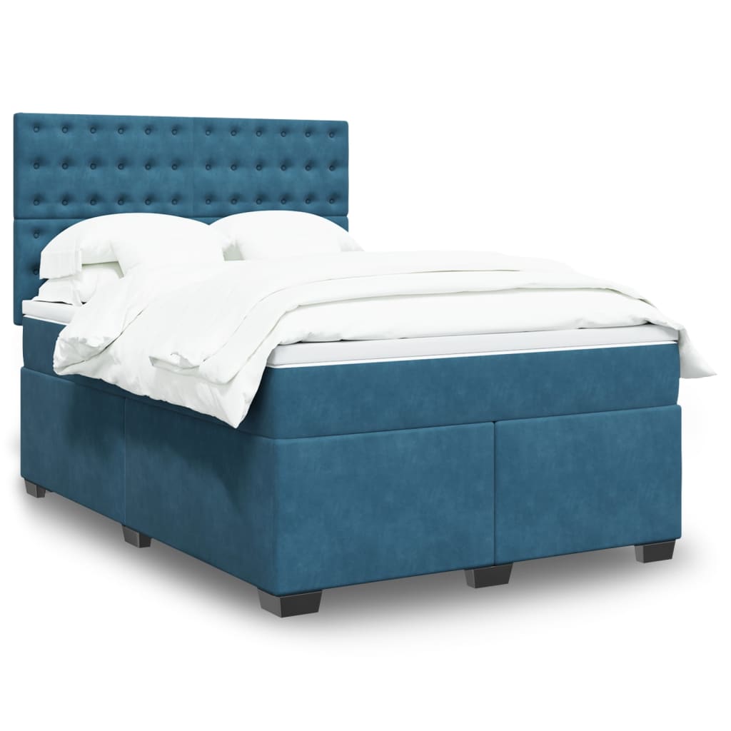 Lit Boxspring Avec Matelas Velours