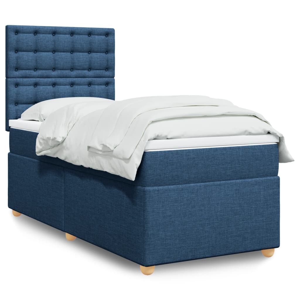 Lit Boxspring Avec Matelas Tissu