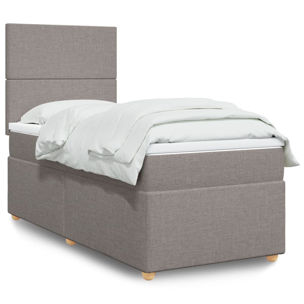 Lit Boxspring Avec Matelas Tissu