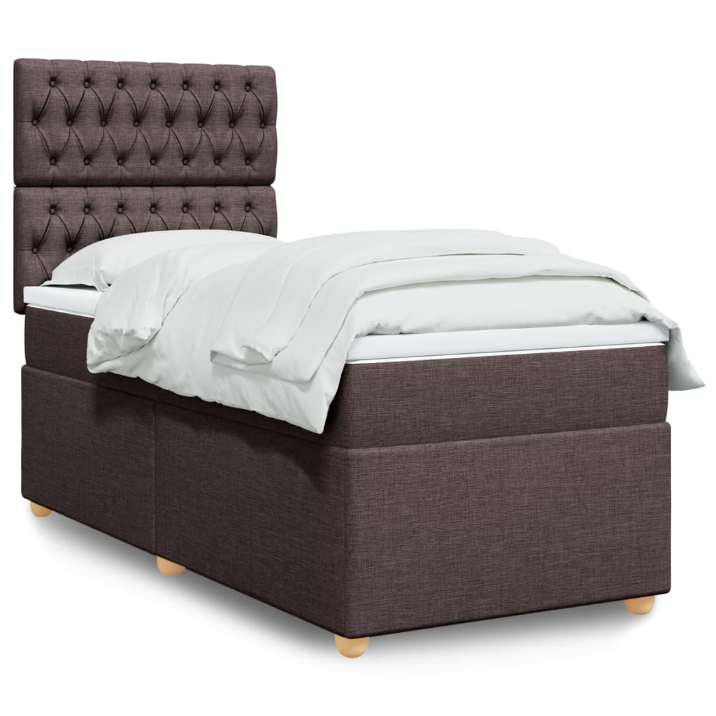 Lit Boxspring Avec Matelas Tissu