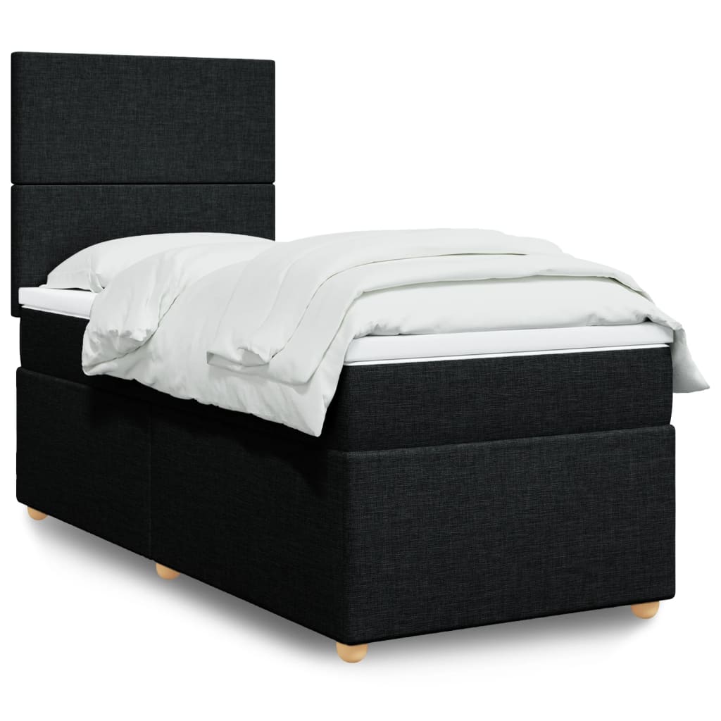 Lit Boxspring Avec Matelas Tissu