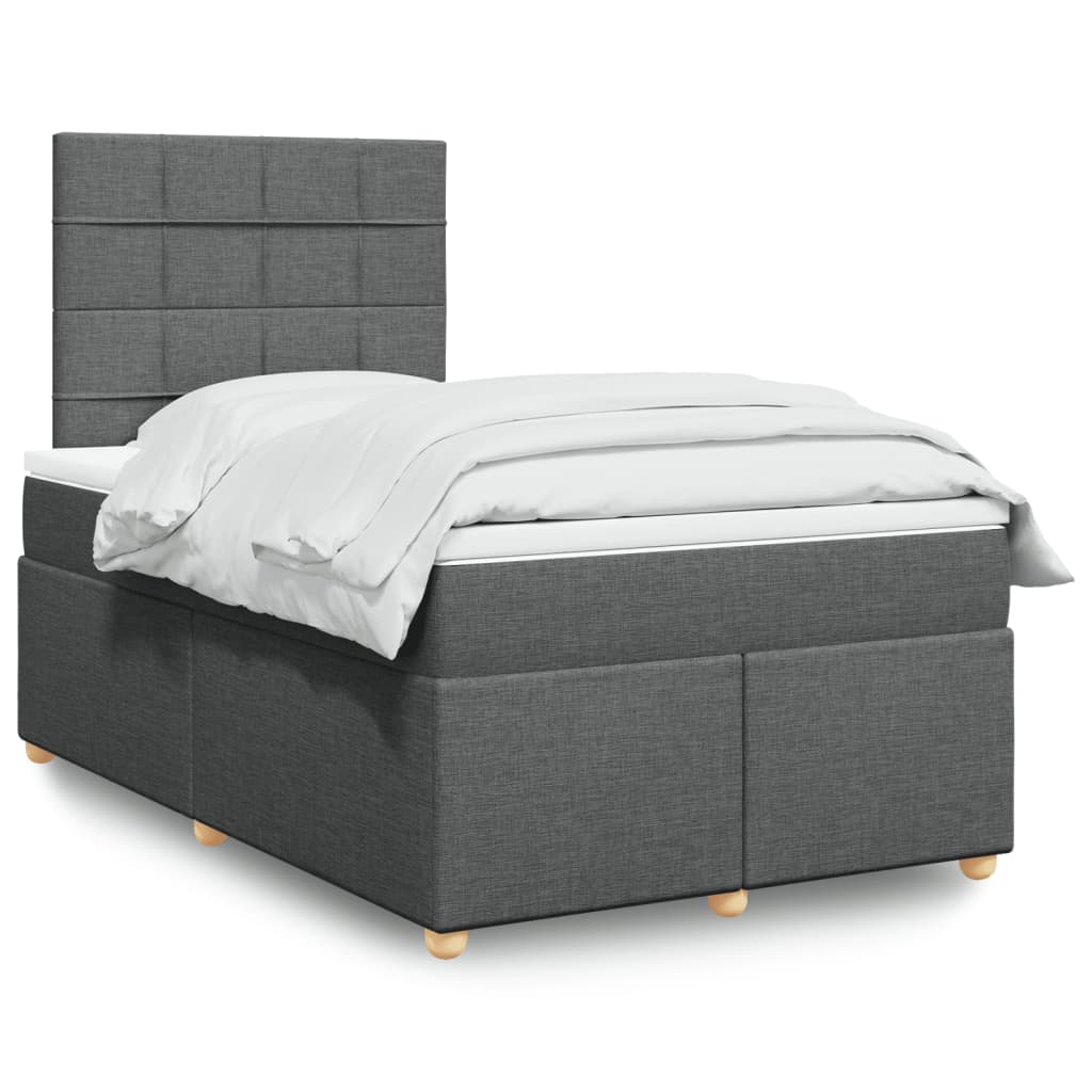 Lit Boxspring Avec Matelas Tissu