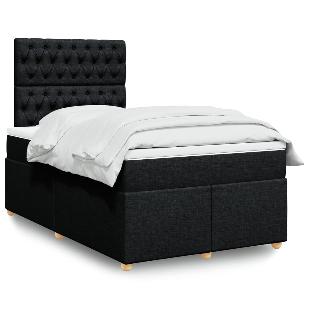 Lit Boxspring Avec Matelas Tissu