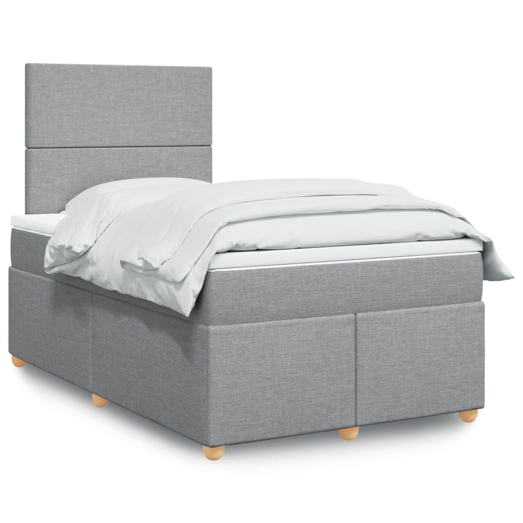 Lit Boxspring Avec Matelas Tissu