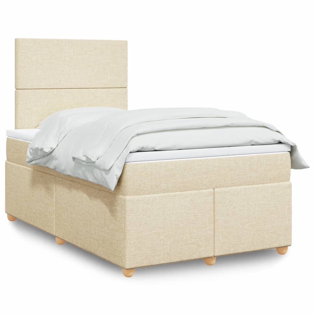 Lit Boxspring Avec Matelas Tissu