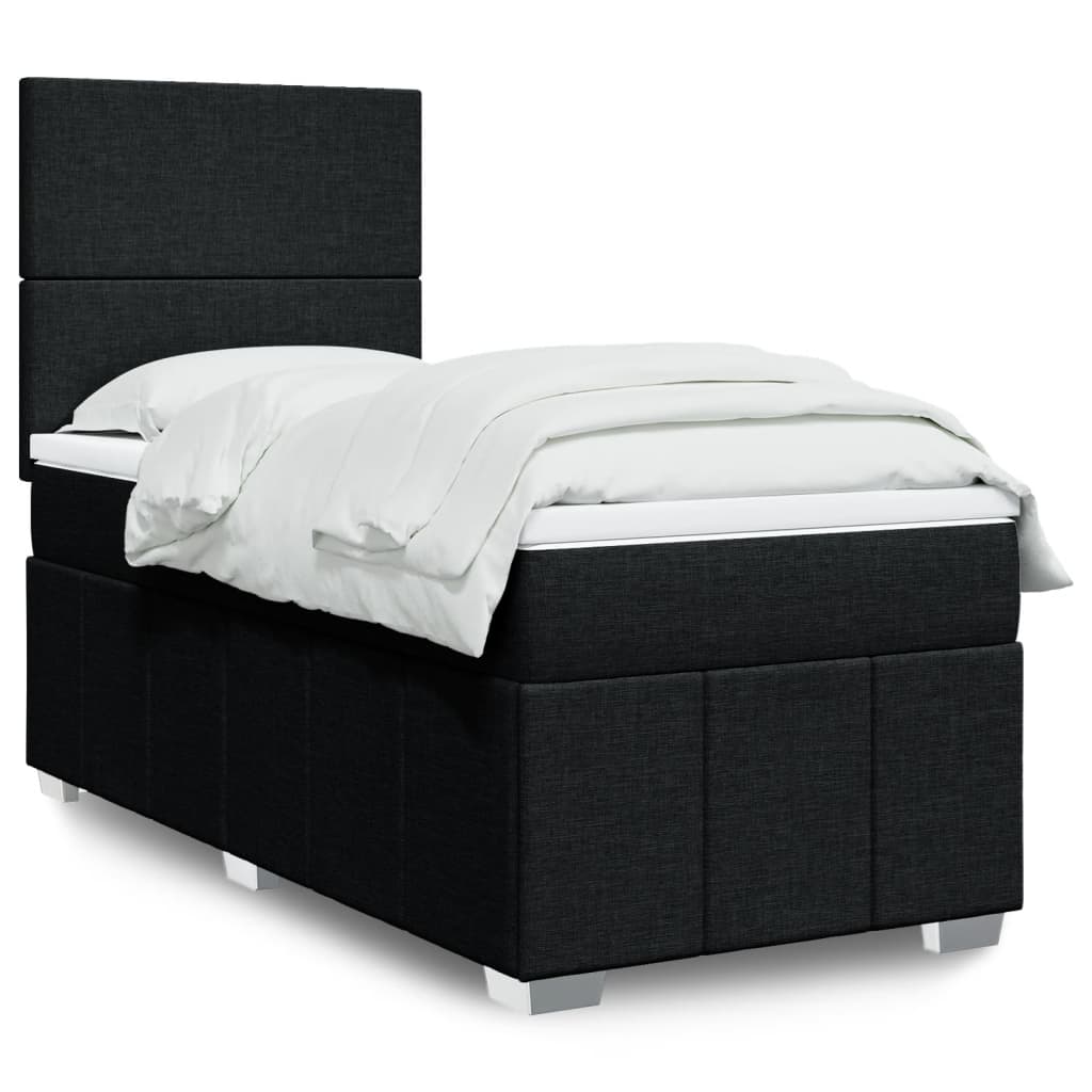Sommier À Lattes De Lit Avec Matelas Tissu