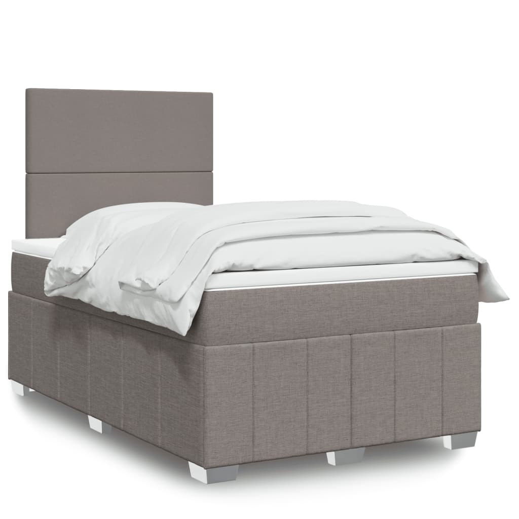 Sommier À Lattes De Lit Avec Matelas Tissu