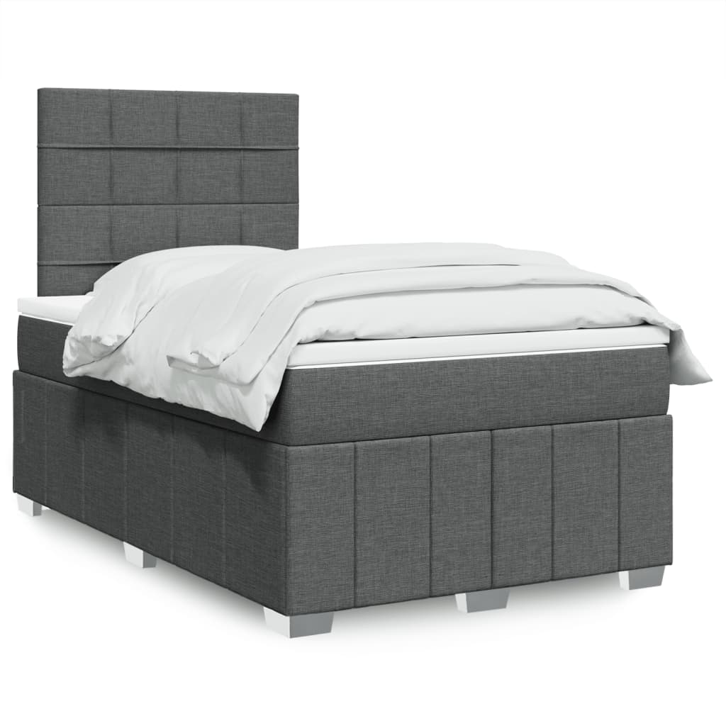 Sommier À Lattes De Lit Avec Matelas Tissu