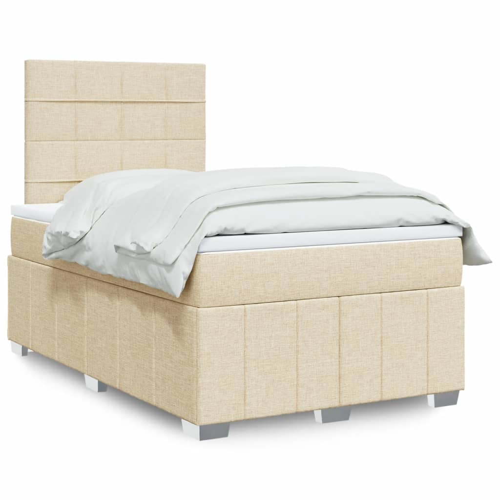 Sommier À Lattes De Lit Avec Matelas Tissu