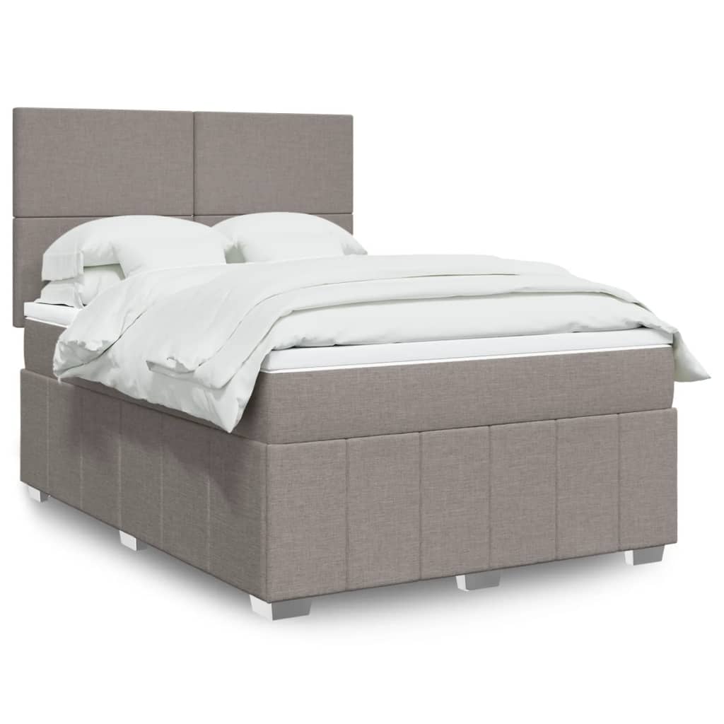 Sommier À Lattes De Lit Avec Matelas Tissu