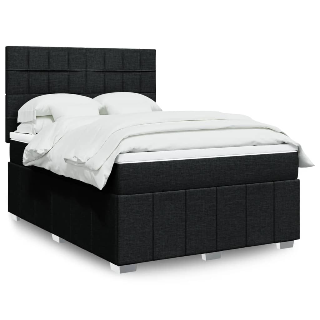 Sommier À Lattes De Lit Avec Matelas Tissu