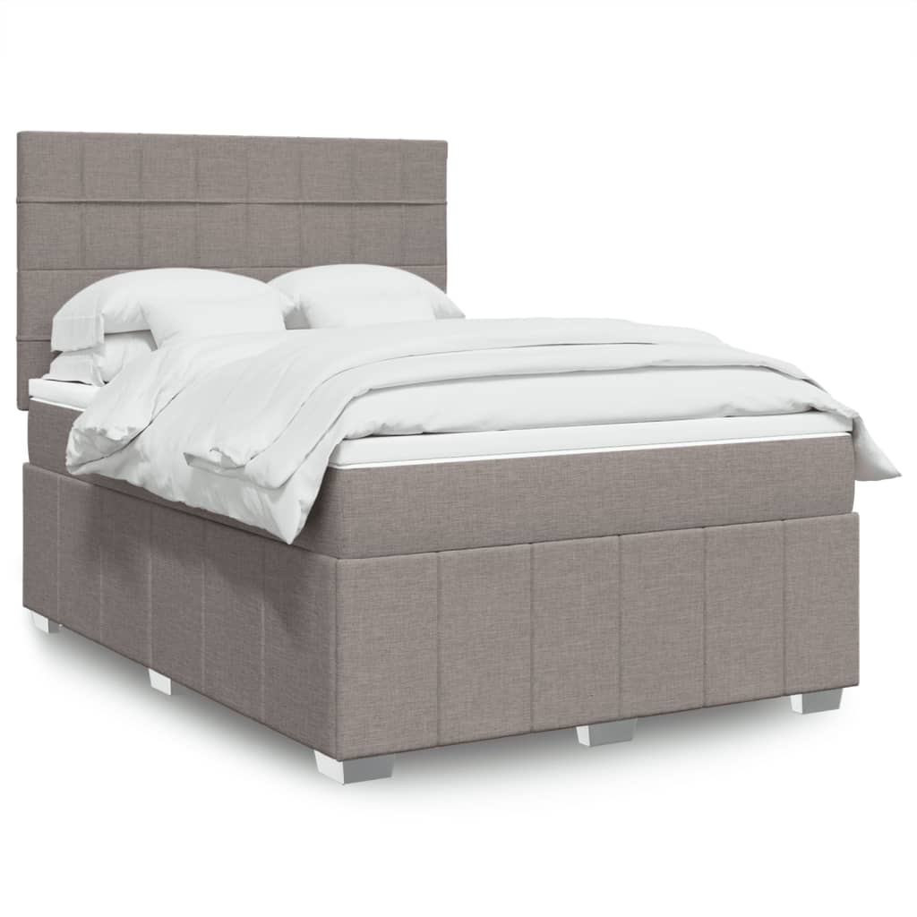 Sommier À Lattes De Lit Avec Matelas Tissu
